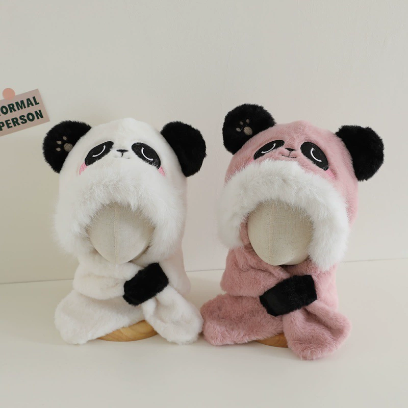 Children's hat, scarf, warm cute set, increased thickness