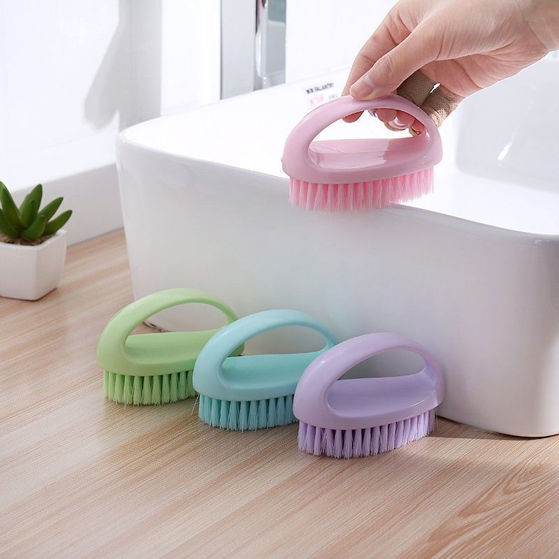 クリエイティブなカラフルな卵型家庭用洗濯ブラシクリーニングブラシプラスチック多目的靴洗いブラシキッチンクリーニングブラシ|undefined