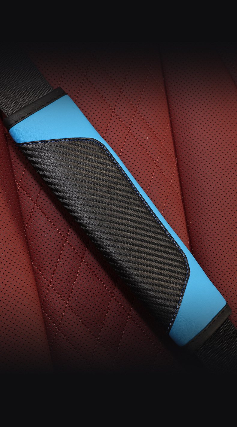 Shoulder Pads Carbon Fiber Leather Car Seatbelt Covers Cross-Border Trade Amazon Protective Covers Wholesale In-Car