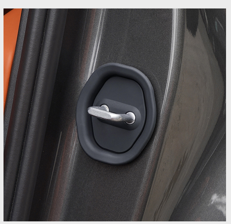 Ideal L6L7L8L9I6I8 Car Door Lock Buckle Protection Pad Door Lock Cover Protection Silicone Silent Car Supplies Accessories