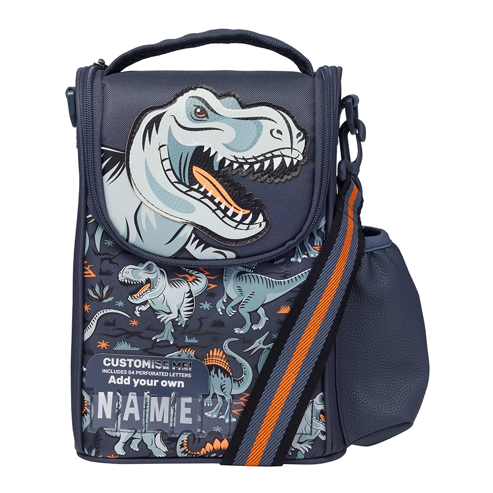 Bolsa aislante vertical Tyrannosaurus Rex negra