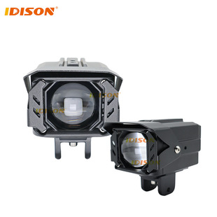 Cross-Border Mt5 Devil's Eye Motorcycle Spotlight 2.5inch Bi-Lens Waterproof Laser Headlight Non-Destructive Modification