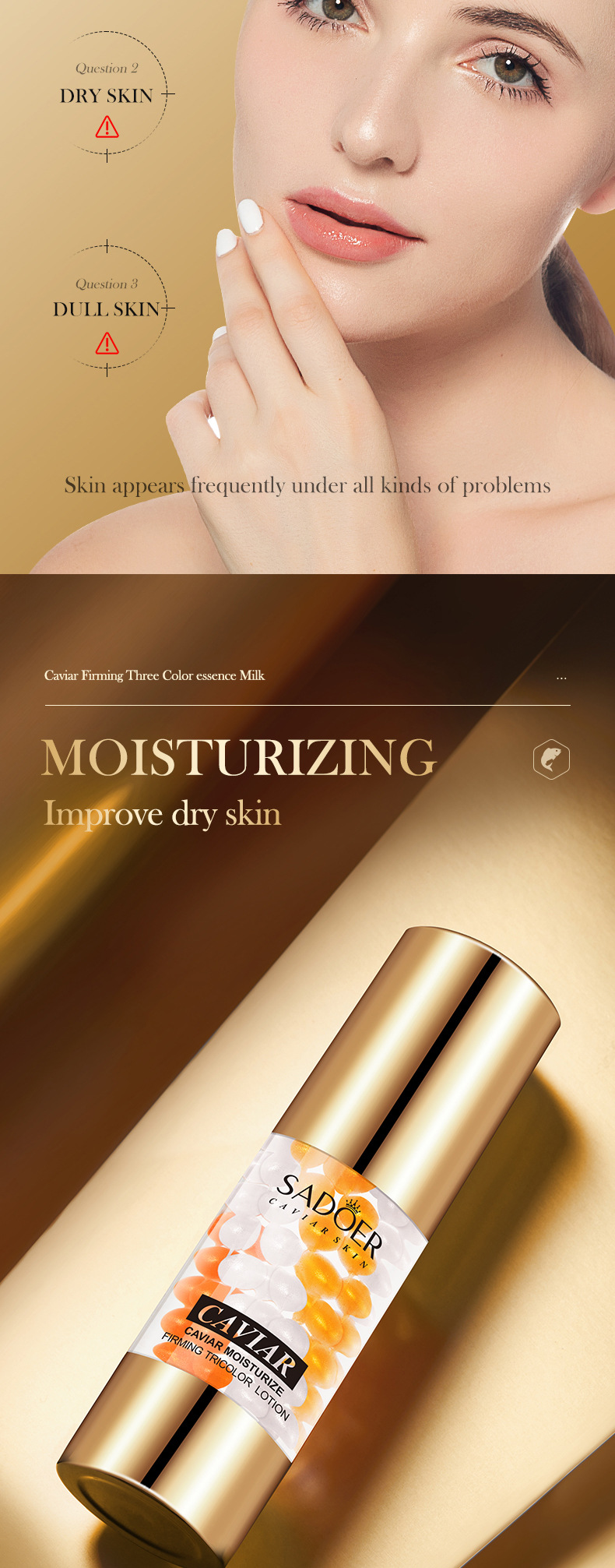 Caviar Tricolor Essenz Lotion Für Feuchtigkeit Und Hautstraffung_voghion.com
