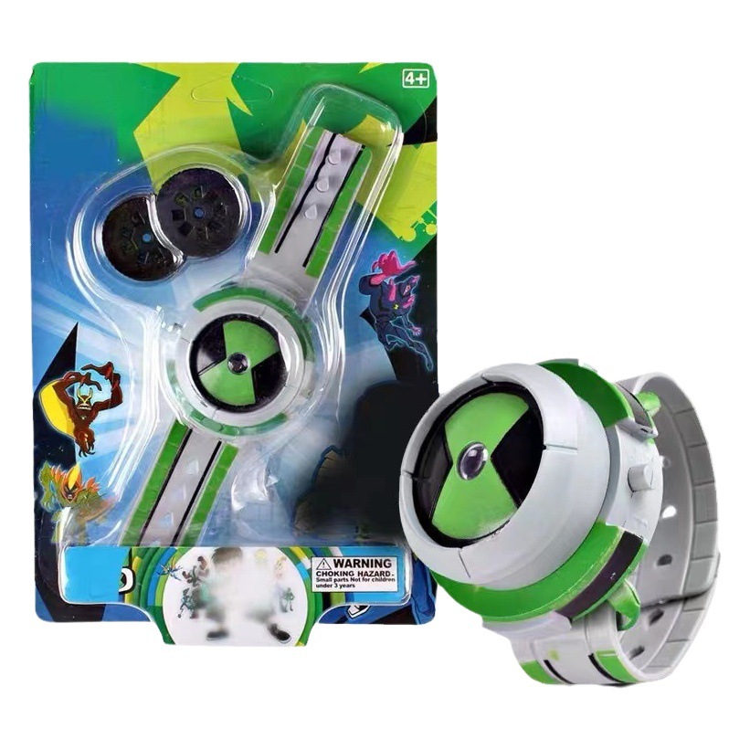 Reloj de hacker juvenil transfronterizo Reloj de proyección de defensor de la tierra Reloj de efecto de sonido de diapositiva de dibujos animados de juguete para niños