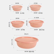 洗菜筐厨房篮沥水盆塑料套装水果盆水池收纳篮餐具淘盆淘米篮子