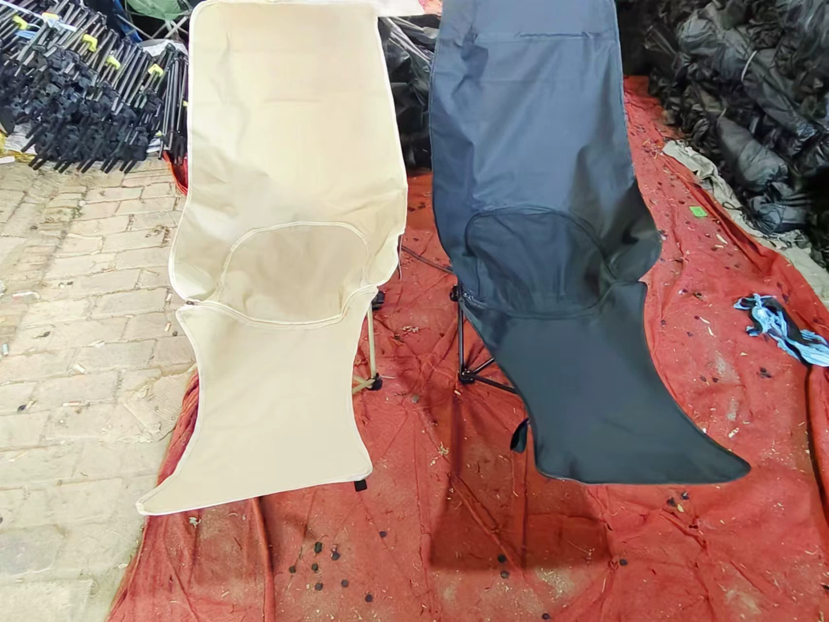 Складной Moon chair, портативное походное кресло с высокой спинкой, регулируется 2/3 шага, варианты с мягкой обивкой и каркасом