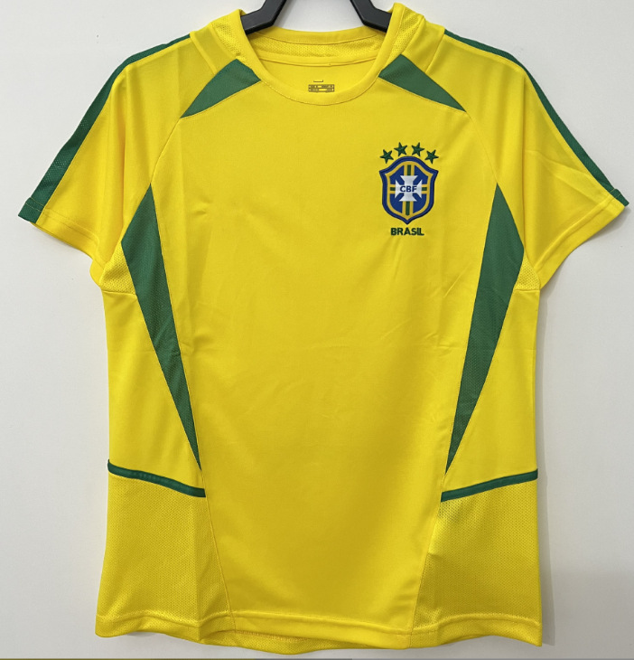 Camiseta de fútbol retro clásica versión nostálgica Brasil España México Alemania Serie transfronteriza Camiseta de una pieza