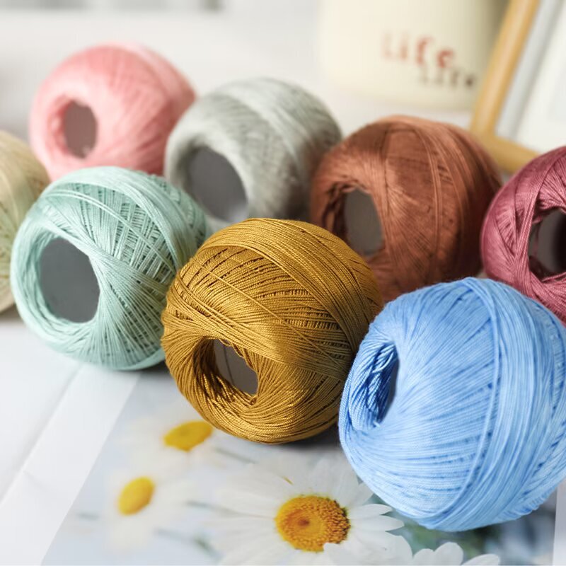 7 Lace Line Fine Wool Summer Line DIY Hand Braided Silk Cotton Hand Braided Short Sleeve Strong Twist Soft Silk Light
