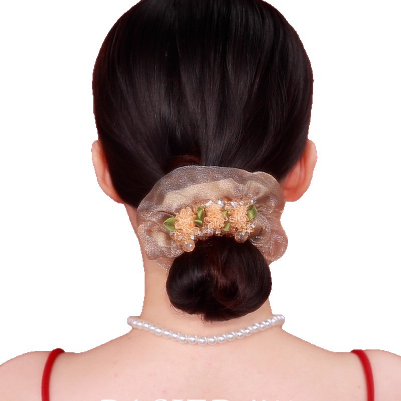Grande elastico per capelli con fiore di glicine stile coreano_voghion.com
