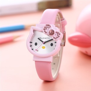 HELLO KITTY children's watch foreign trade wholesale student children's cartoon watch girls bracelet set quartz watch