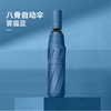 Automatic umbrella, fashionable windproof sun protection cream solar-powered, folding bag, fully automatic, UF-protection