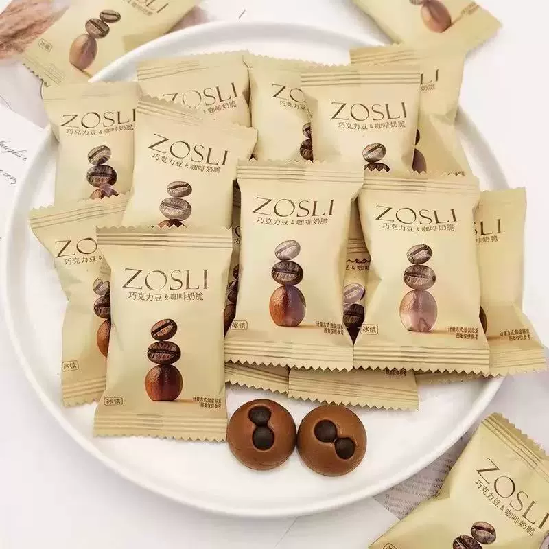 Британские хрустящие конфеты ZOSLI ZOSLI с шоколадом, кофе, молоком и хрустящими конфетами, офисные закуски, произведенные 25 марта.