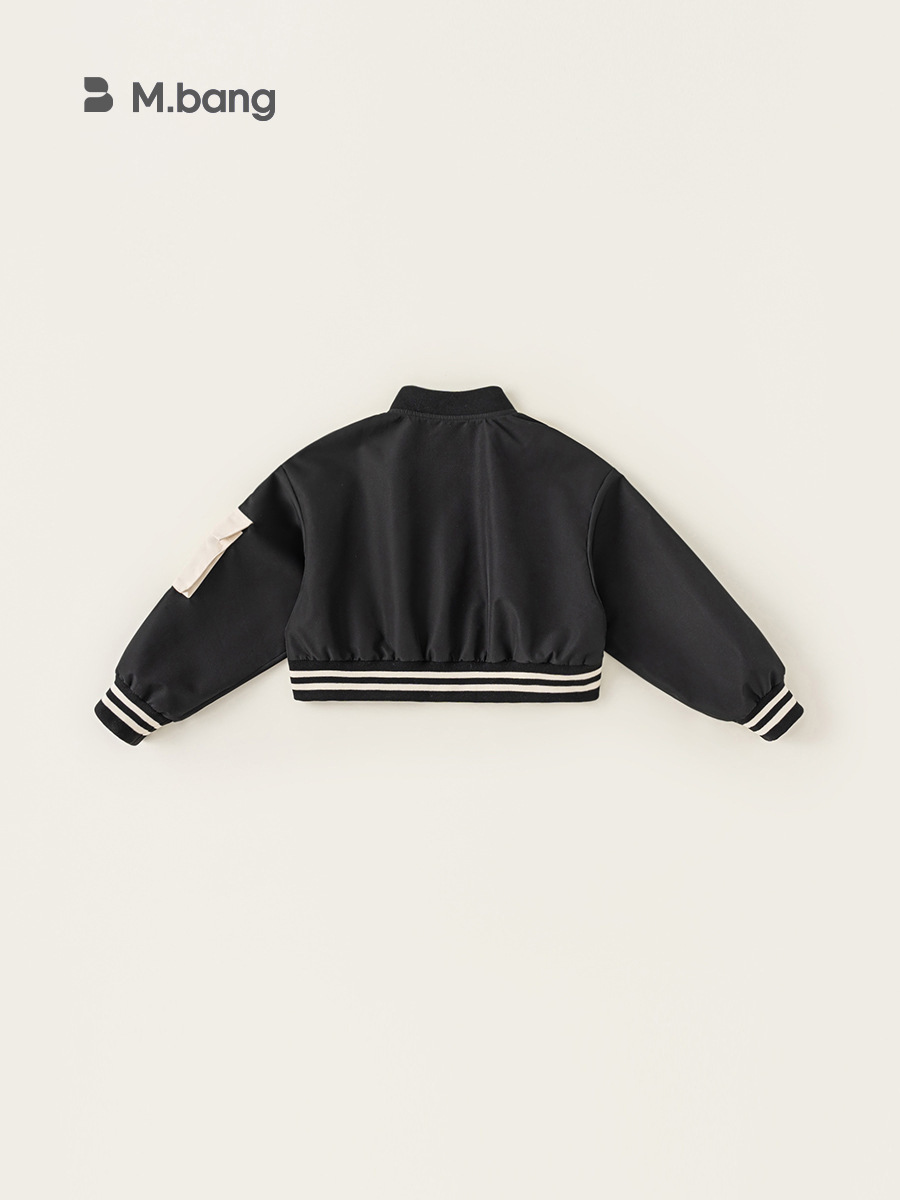 Yoobao otoño 2025 nuevo estilo retro estilo de béisbol de estilo universitario para niños bordados chaqueta de moda