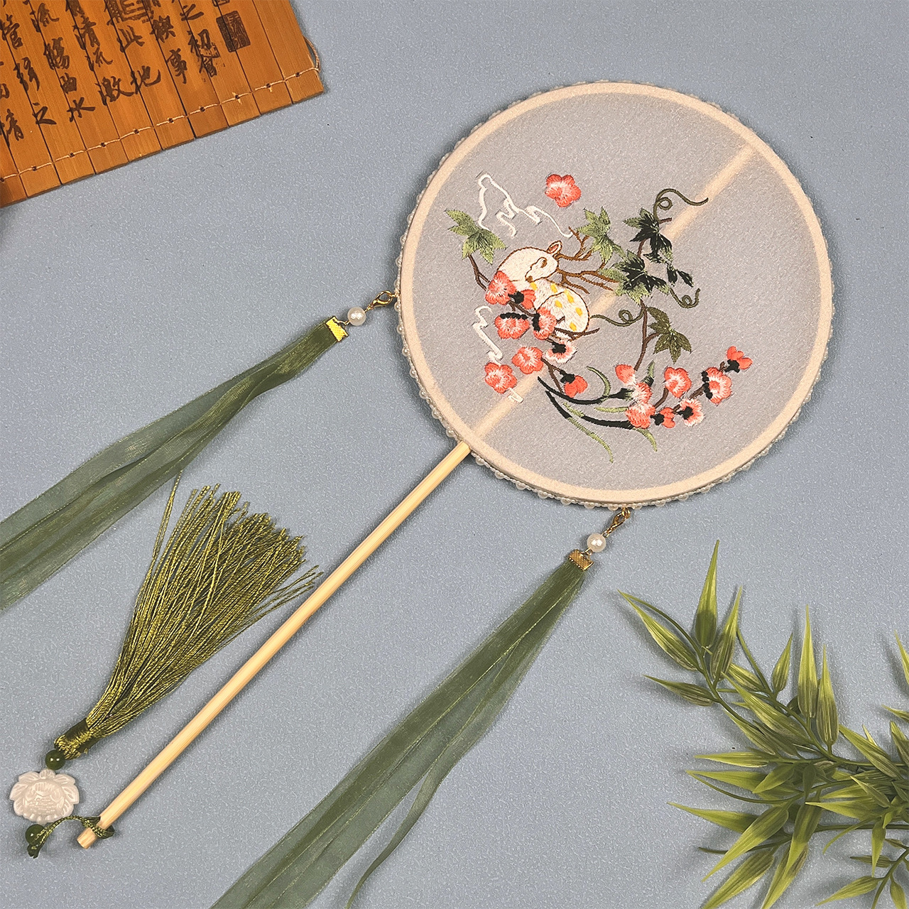 대나무 사슴-둥근-중간