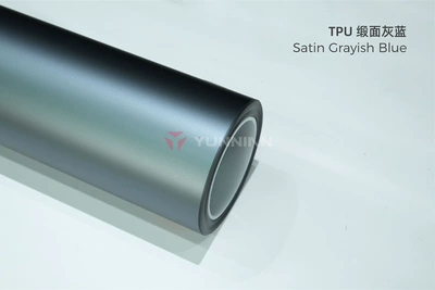 factory wholesale, cross-border direct sales, Auto Color Change Film - tpu-satin-gray-blue-matte-finish-15215m