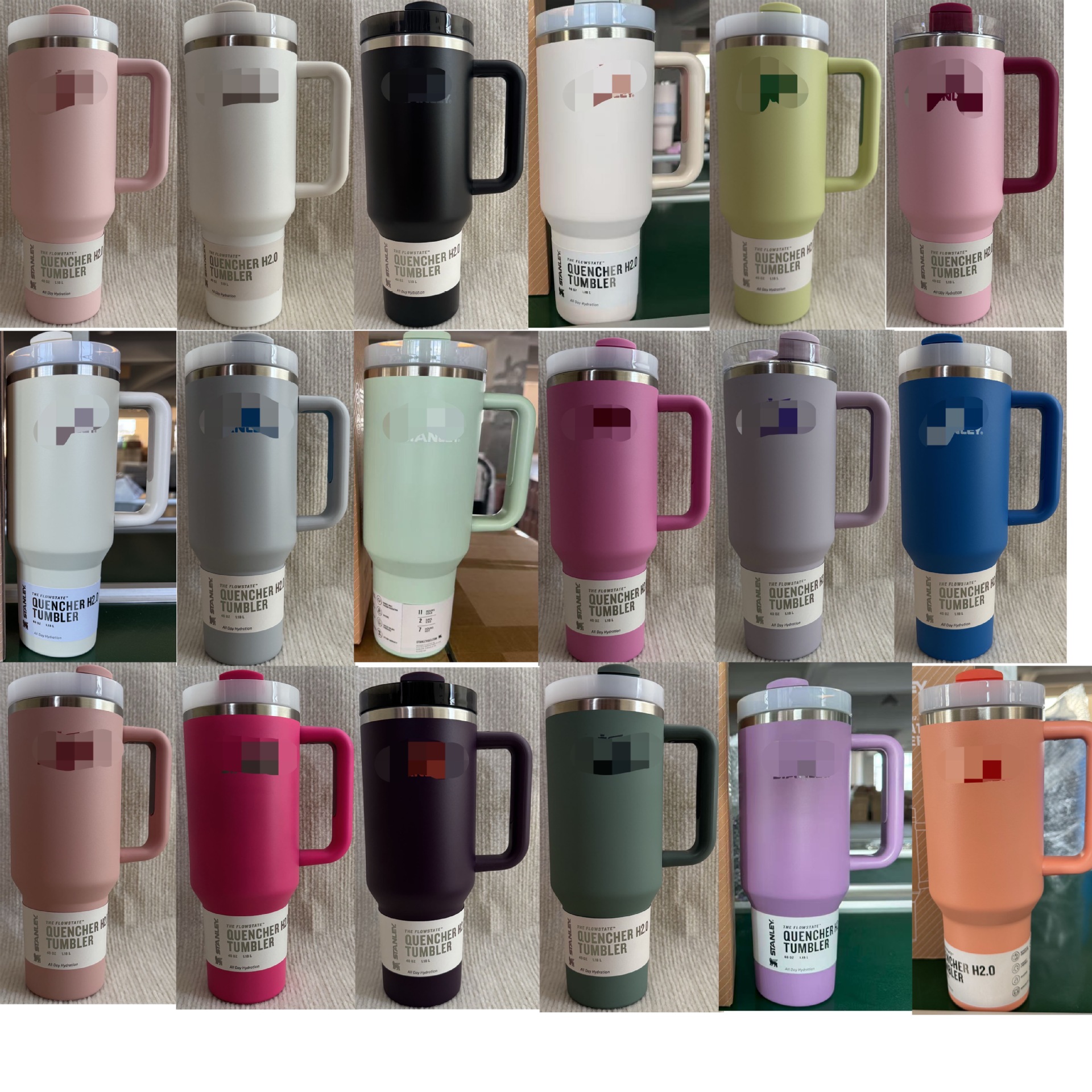 Explosión transfronteriza Stanley 304 acero inoxidable 40OZ taza de automóvil portátil taza de paja