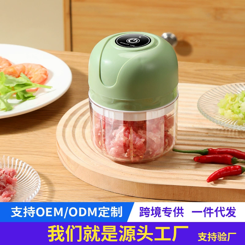 Трансграничная оптовая продажа мини-портативный чесночный аппарат для зарядки беспроводной автоматический чесночный станок для кухни многофункциональный блендер