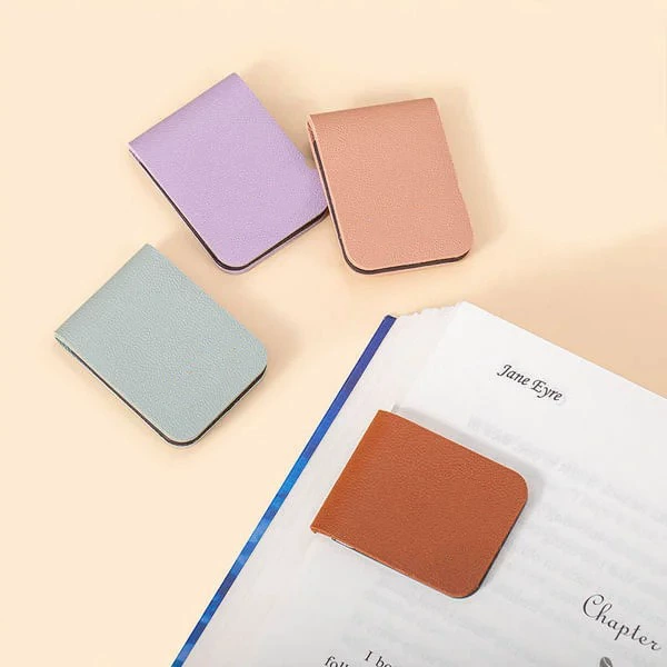 В наличии: популярные кожаные магнитные закладки для трансграничной торговли, персонализированные мягкие магнитные закладки, маркеры для ежедневников, магнитные зажимы для закладок