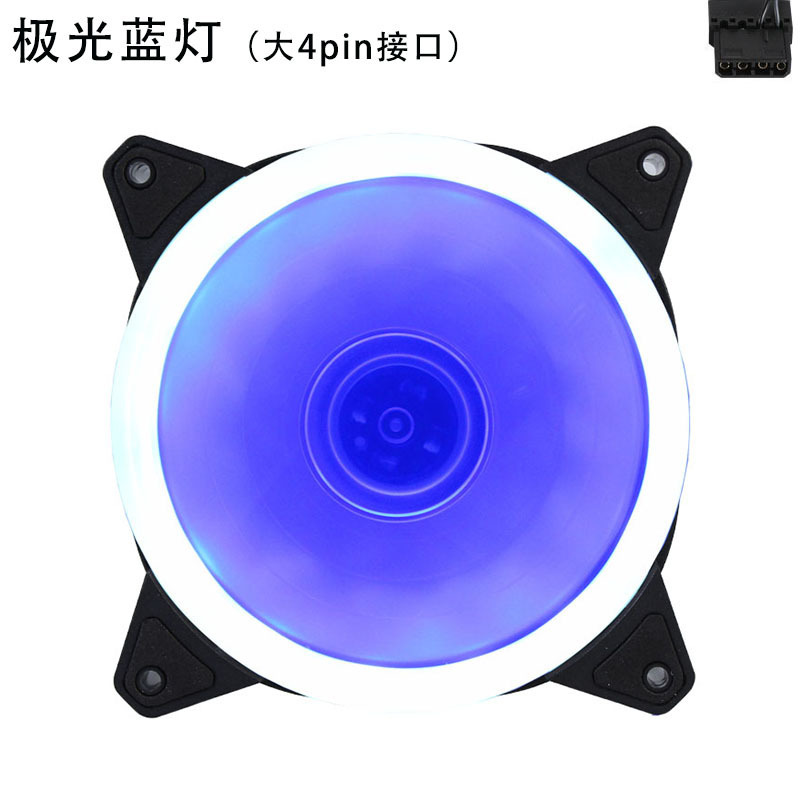 彩光12 cmデスクトップコンピュータファンcpuヒートシンクファンcpuケースファン超静音黒枠空冷|undefined