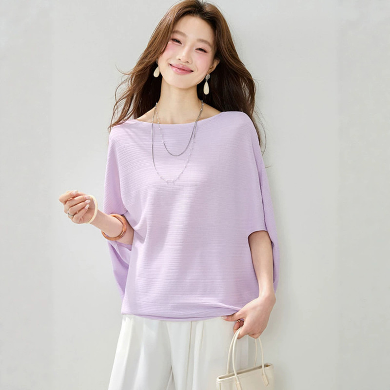 Summer New Style Cool and Breathable Comfortable Lyocell Cape-Style Sun-Protective Knit Top That Doesn'T Pill Summer New Style Cool and Breathable Comfortable Lyocell Cape-Style Sun-Protective Knit Top That Doesn'T Pill