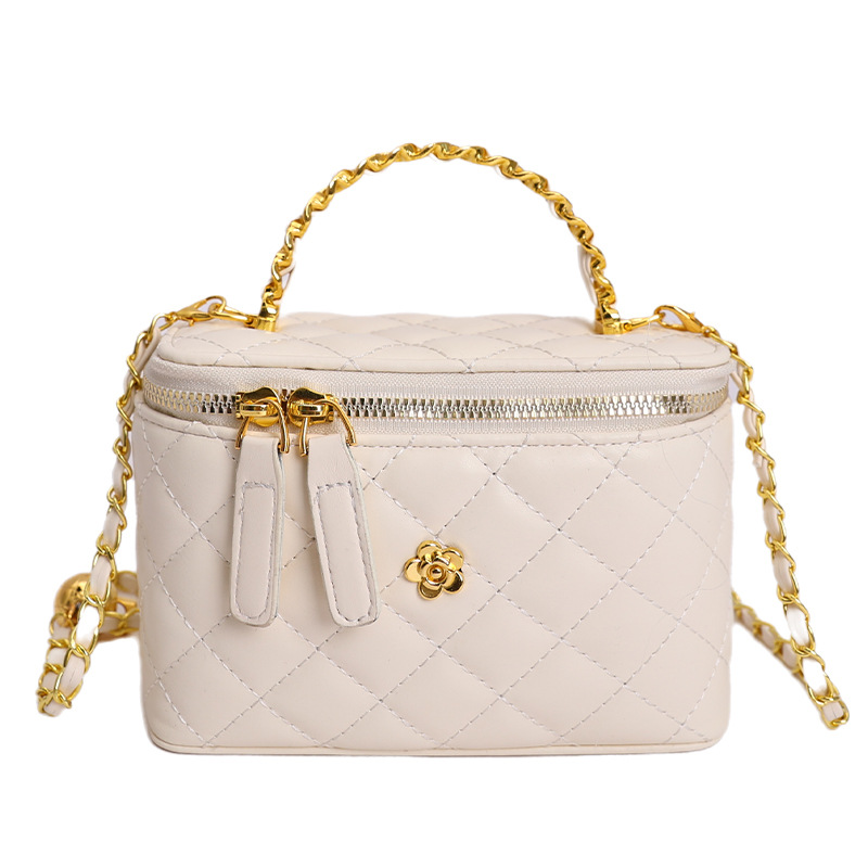 Cross-border 2026 nuevo estilo de alto nivel de sensación de fragancia pequeña bolsa de mano de moda versátil cadena de diamante mochila de hombro