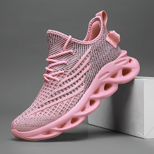 Womens Athletic Running Shoes Lightweight Slip On Non-Slip Shoes