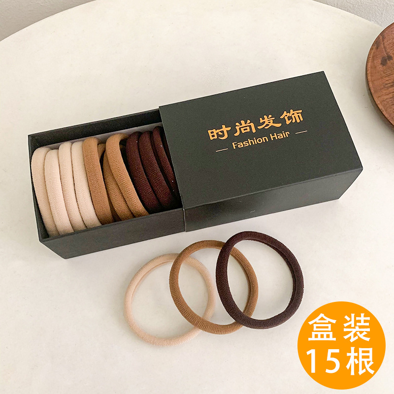 Caja de regalo banda de pelo sin costuras cuerda de pelo 2022 nueva banda de goma lazo de pelo femenino adulto alto elástico cuerda de pelo durable