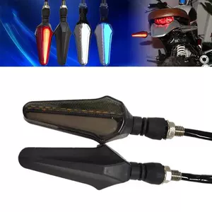 Motosiklet LED dönmə siqnalı axan su xəbərdarlıq işığı, dönmə istiqamət işığı