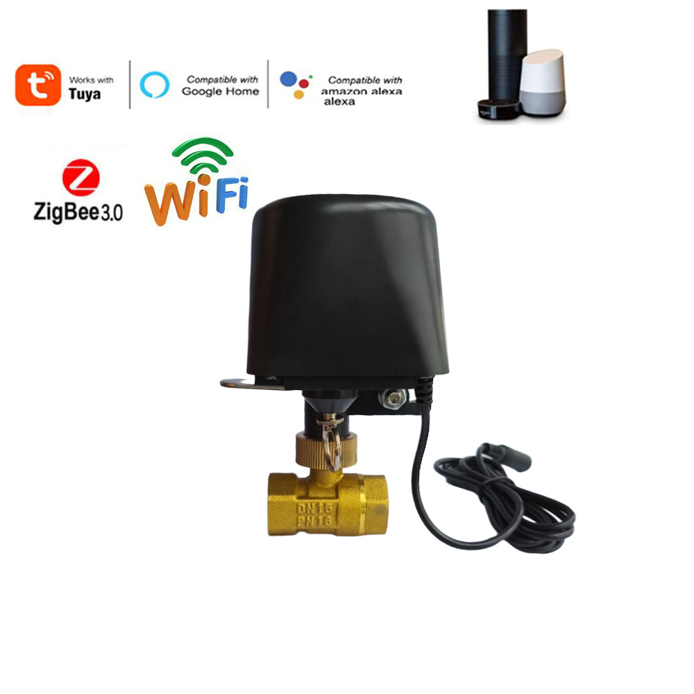 涂鸦智能ZIGBEE无线阀门控制器带阀门WiFi 蓝牙燃气阀门机械手