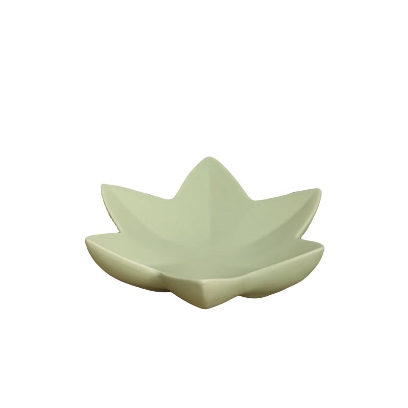 Loto moderno y minimalista creativo bandeja de frutas de cerámica sala de estar casera mesa de té candelabros bandeja decoración suave ornamentos