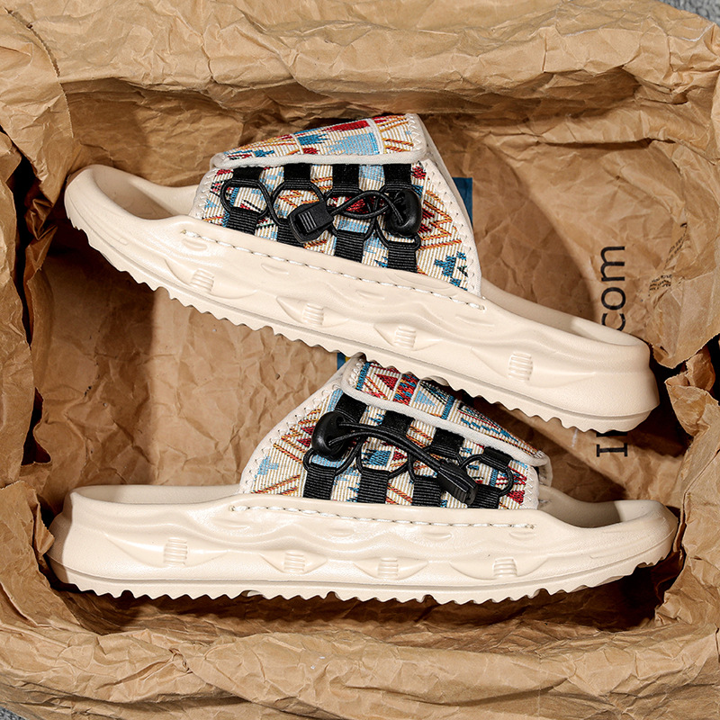 Zapatos de hombre invierno 2025 nuevo nicho Zhongshan impresión conchas zapatos planos deportivos casuales zapatos de moda versátiles