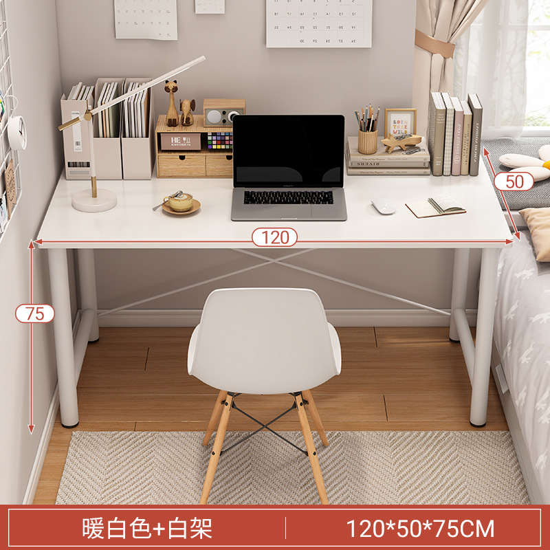 Escritorio simple casa Mesa chica dormitorio simple ins computadora escritorio pequeño apartamento mesa de estudio MESA de maquillaje blanco