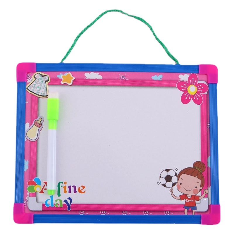 Tablero de escritura de borde de plástico tablero de dibujo especial para niños graffiti traje de pintura para niños de doble cara tablero cognitivo digital