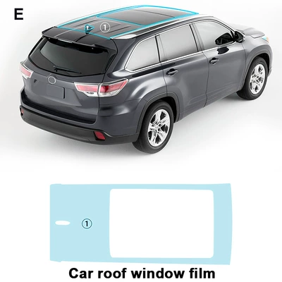 prevent scratches and brighten, Car paint protective film - toyota-highlander-20-22-roof-tpu-protective-film-tpu75mil
