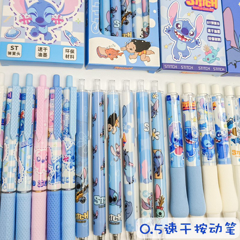 ステッチ TEMU ホットセール ステッチ ゲルペン 漫画 かわいい 書きやすい スムーズ 速乾 プレス 学生 ブラシ|undefined