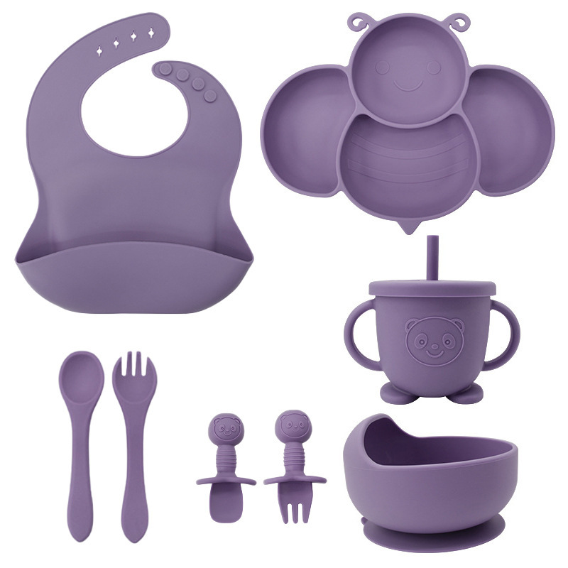 Bee Baby Plate Plate División Plate Baby Chuck Plate Plate Pla