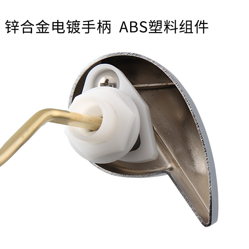 便器の部品のレンチの銅の通用の古い便器の水タンクの放水の取っ手の側は前を引いて押して部品を押します。|undefined