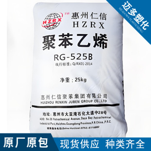 Gpps Huizhou Renxin Rg-525B Transparent Grade Medium Strength Sheet Grade for Household Appliances Plastic Toys