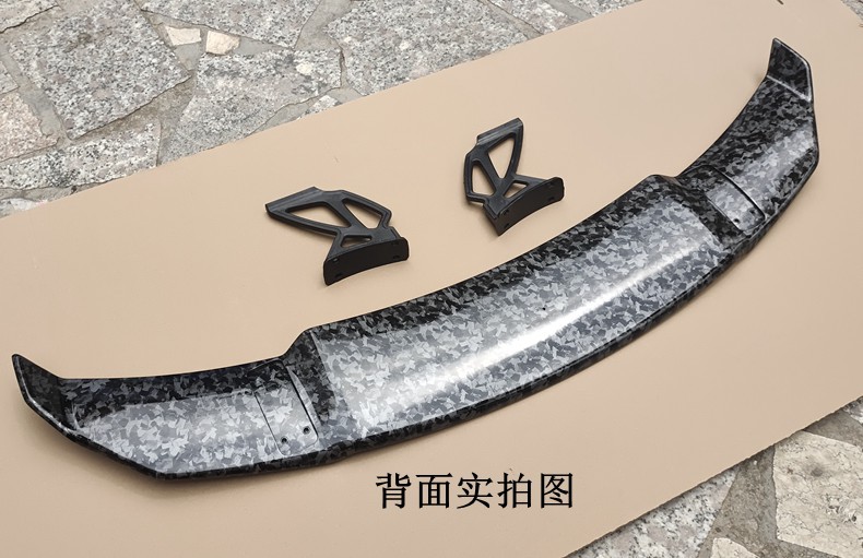 Universal Car Modification Large Rear Wing for Sedan, Perforated High-End Wind Wing V-Style, No Adhesive Required, Windproof, No Installation Needed, Spoiler