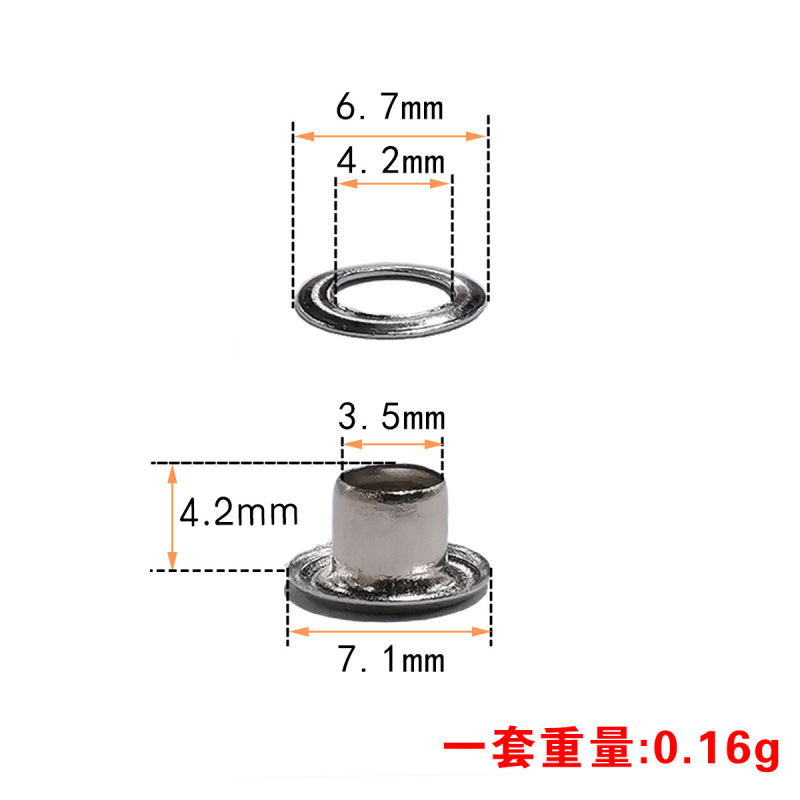 メーカー卸売り銅鶏眼ボタン中空リベット服装バッグdiy装飾帆布穴カーテン鶏眼ボタン|undefined
