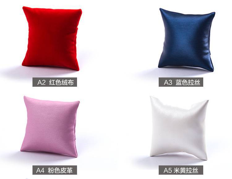 Jewelry Display Props Watch Box Inner Watch Pillow Sponge PU Leather Bracelet Display Tassel Pillow Bag