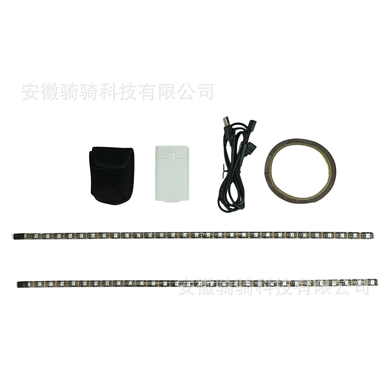 Electric scooter LED lamp belt, colorful rectangular deck light with landing gear, multi-mode