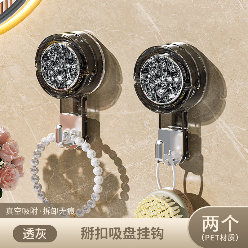 Gancho de ventosa fuerte vacío sin perforación fuerte gancho adhesivo de carga puerta de cocina trasera gancho de pared de baño