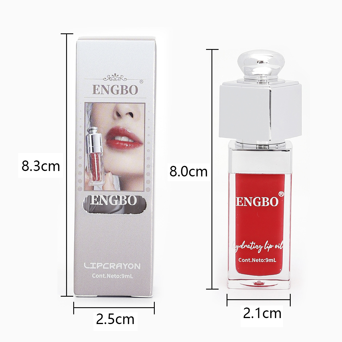 ENGBO's new export products: Moisturizing and lustrous lip Gloss, coloring lip Oil, Bright and Plump Lip Shape, cross-border lip care oil details Picture