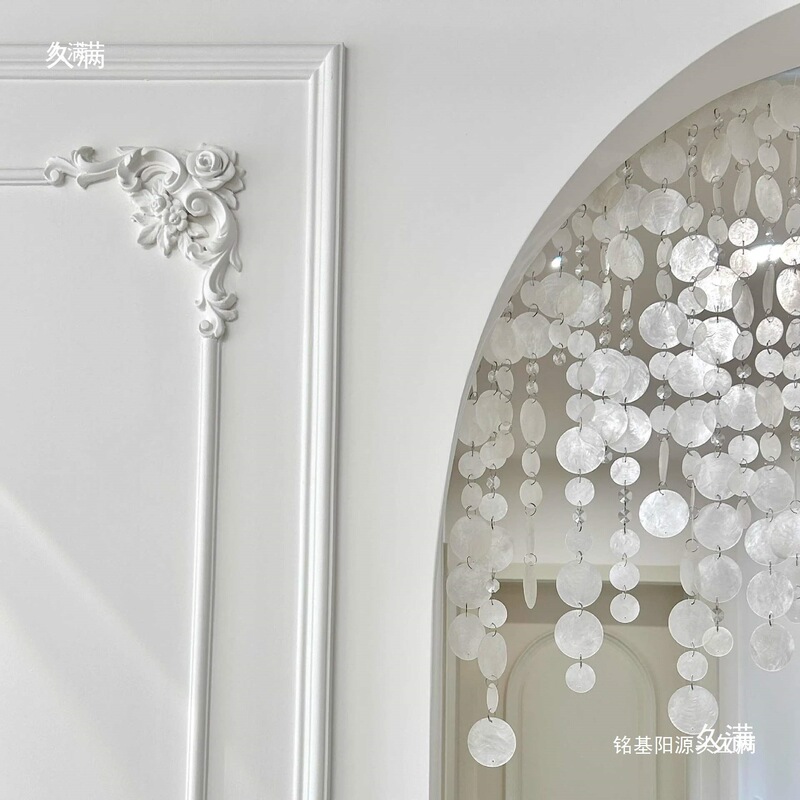 Creative DIY Shell Door Curtain Handmade Mica Sheet Arch Partition Curtain Material Kit for Living Room and Bedroom Decoration Creative DIY Shell Door Curtain Handmade Mica Sheet Arch Partition Curtain Material Kit for Living Room and Bedroom Decoration