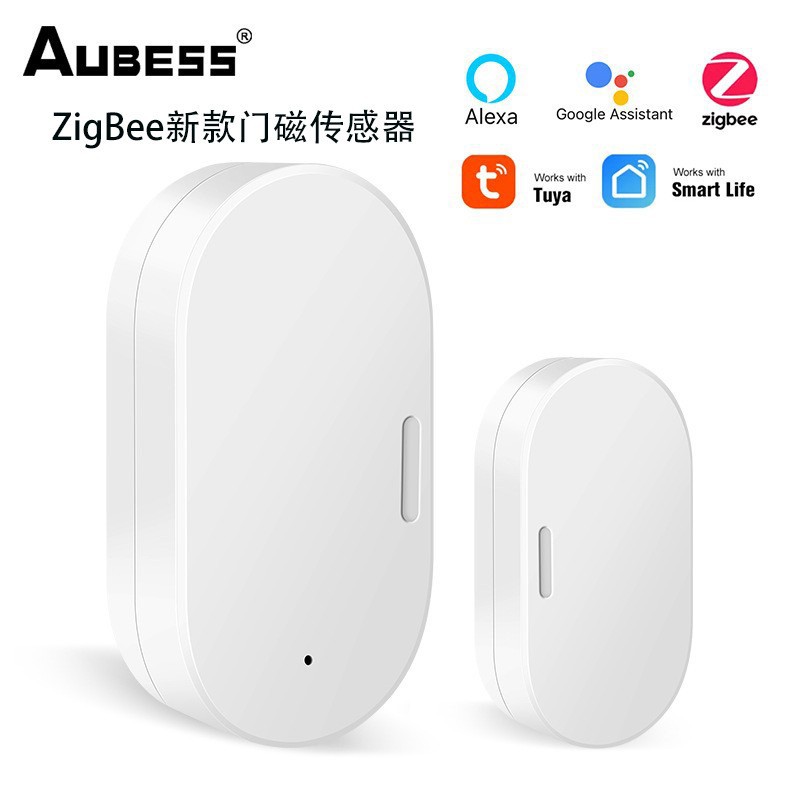 Tuya graffiti WiFi inteligente/ZigBee interruptor de encendido y apagado de temperatura y humedad puerta sensor magnético enchufe interruptor de escena