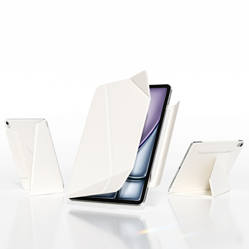 iPad Air 11 M3 Magnetic Double-Sided Clip Case Strong Magnetic Adsorption Horizontal and Vertical Support Smart Sleep Protective Cover 2025