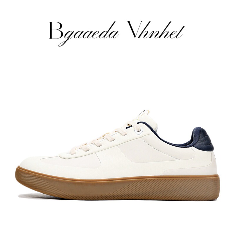 Men's Sneakers, Old Money Style, Summer Comfortable Breathable White Shoes, Urban Commuting, Sports and Leisure Low-Top German Training Shoes