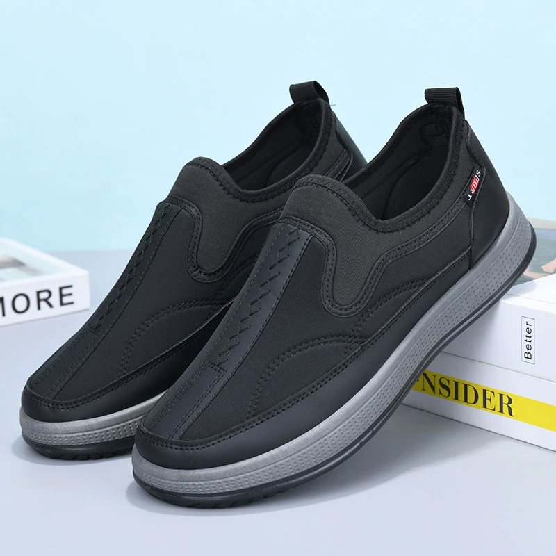 Весенняя и осенняя новая старая пекинская обувь из ткани папы обувь мягкая подошва мужская обувь ленивая обувь дышащая дикая обувь мужская плоская обувь