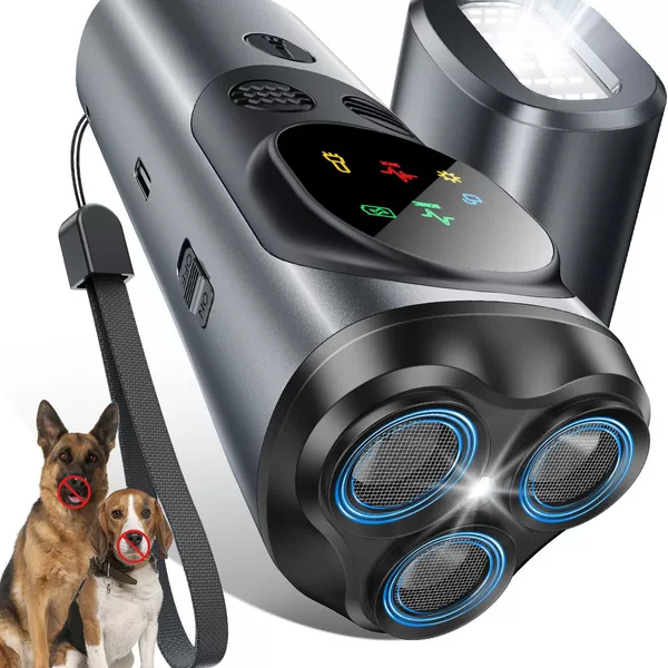Cross-Border Popular Ultrasonic Anti-Barking Device, Dog Repeller, Anti-Barking Led Flash Light, Dog Repeller, Portable Dog Training Device